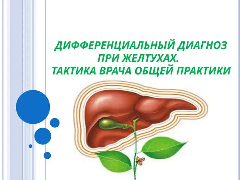 ДИФФЕРЕНЦИАЛЬНЫЙ ДИАГНОЗ ПРИ ЖЕЛТУХАХ. ТАКТИКА ВРАЧА ОБЩЕЙ ПРАКТИКИ 1