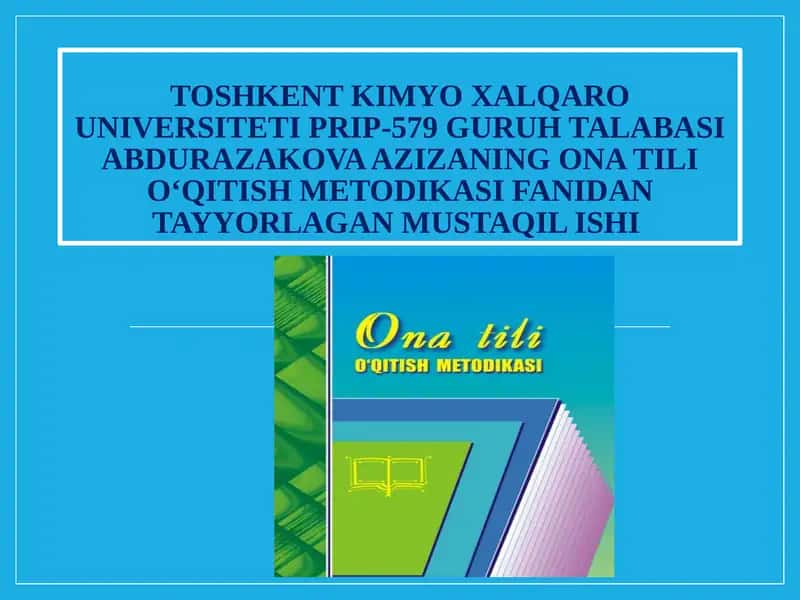 Onatili Sifatso'zturkumi 1