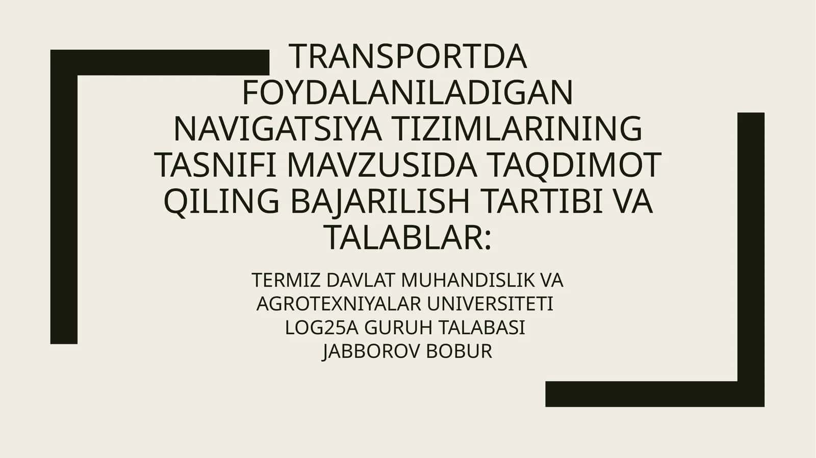 Navigatsiyatizimlari haqida umumiy tushuncha 1