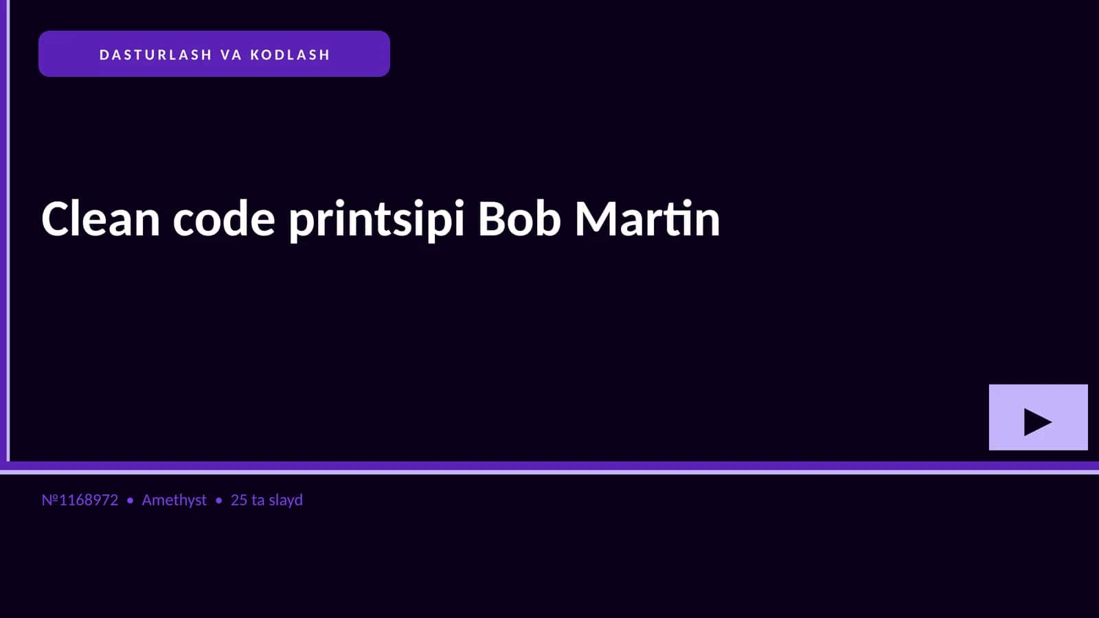 Clean code printsipi Bob Martin 1