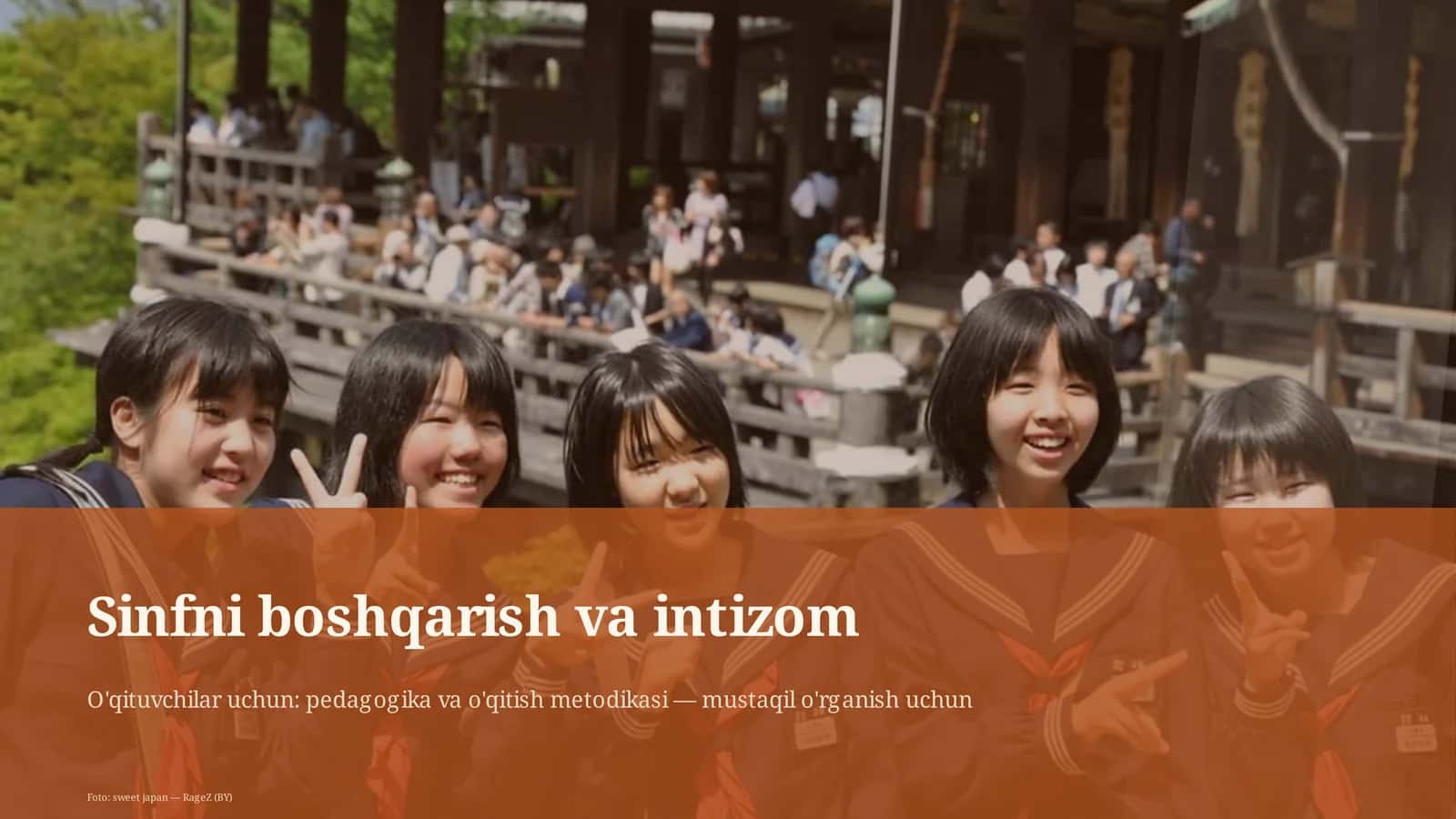 Sinfni boshqarish va intizom 1