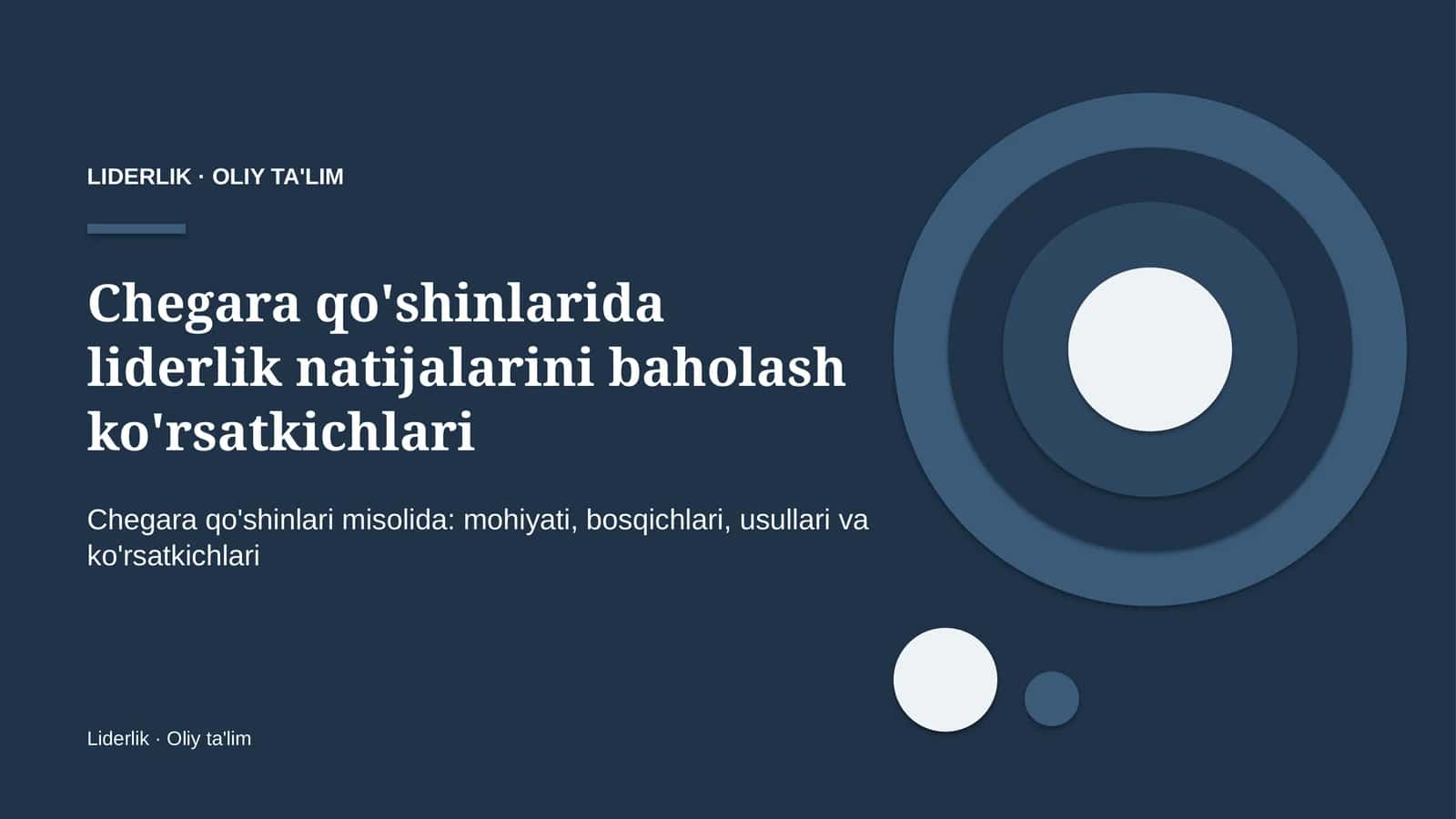 chegara qo'shinlarida liderlik natijalarini baholash ko'rsatkichlari 1848 1