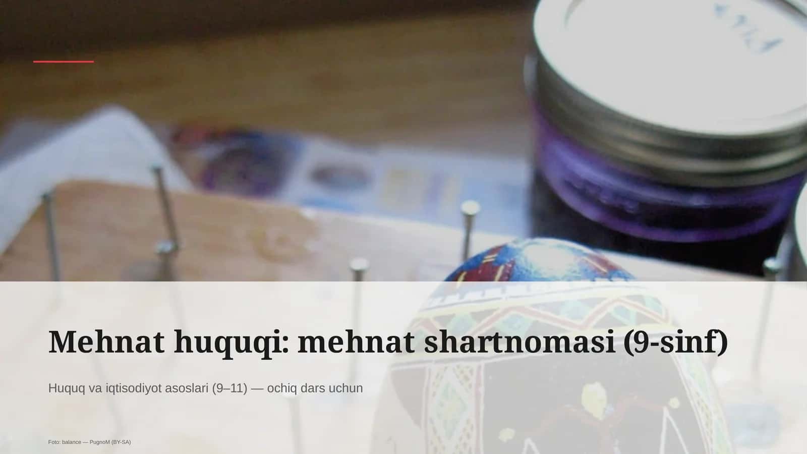 Mehnat huquqi: mehnat shartnomasi (9-sinf) 1