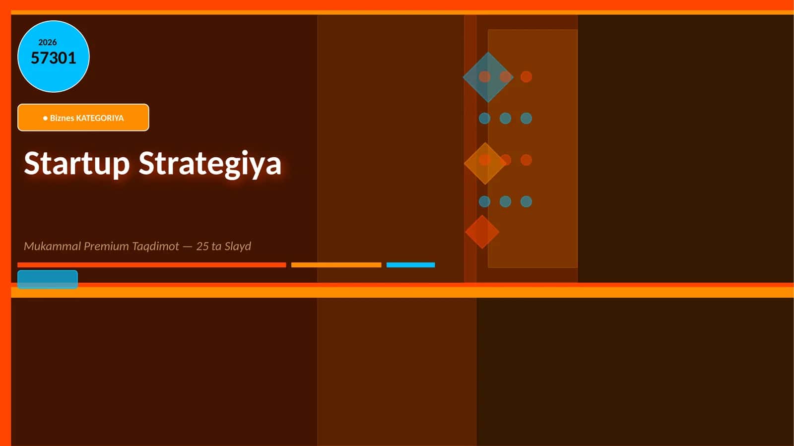 Startup Strategiya Mukammal Premium Taqdimot 1