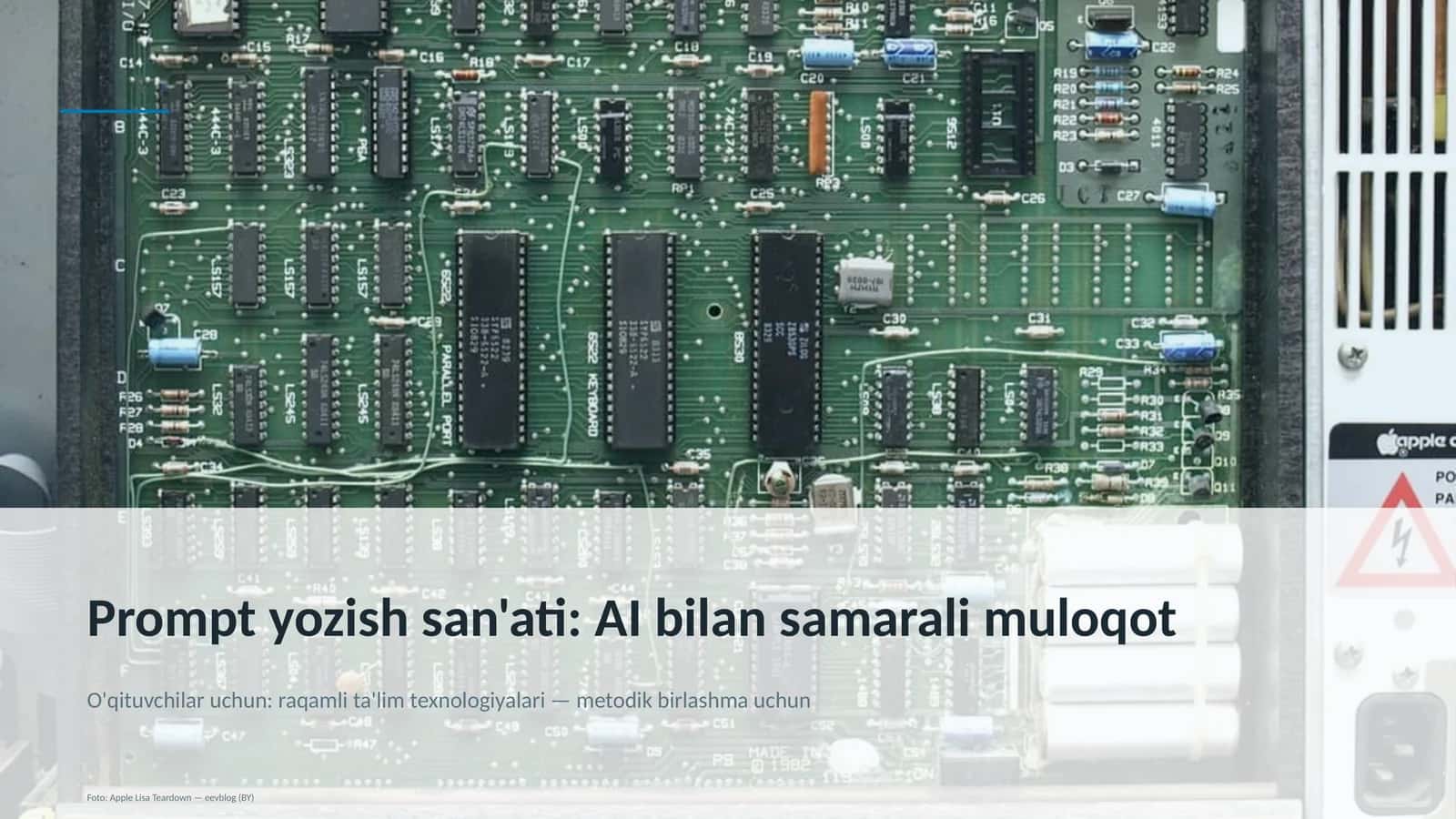 Prompt yozish san'ati: AI bilan samarali muloqot 1