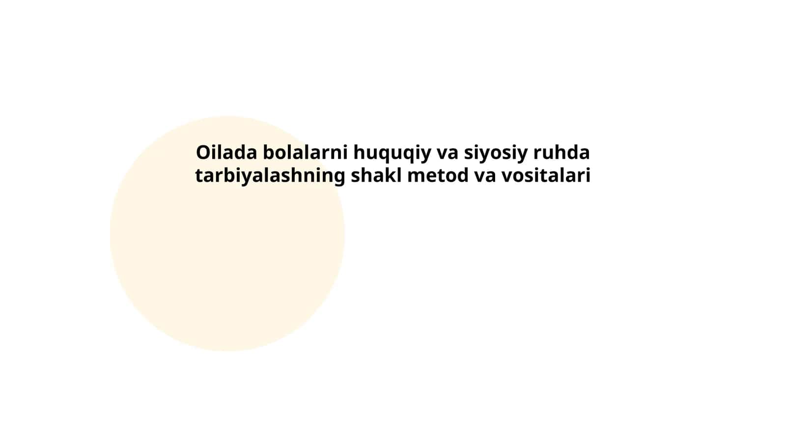 Huquqiy va siyosiy ruhda bolalarni tarbiyalash 1