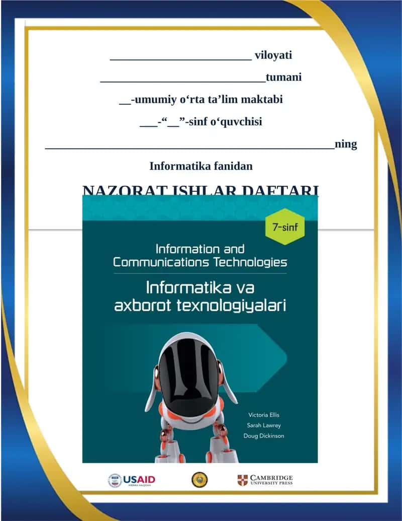 NAZORAT ISHLAR DAFTARI 1