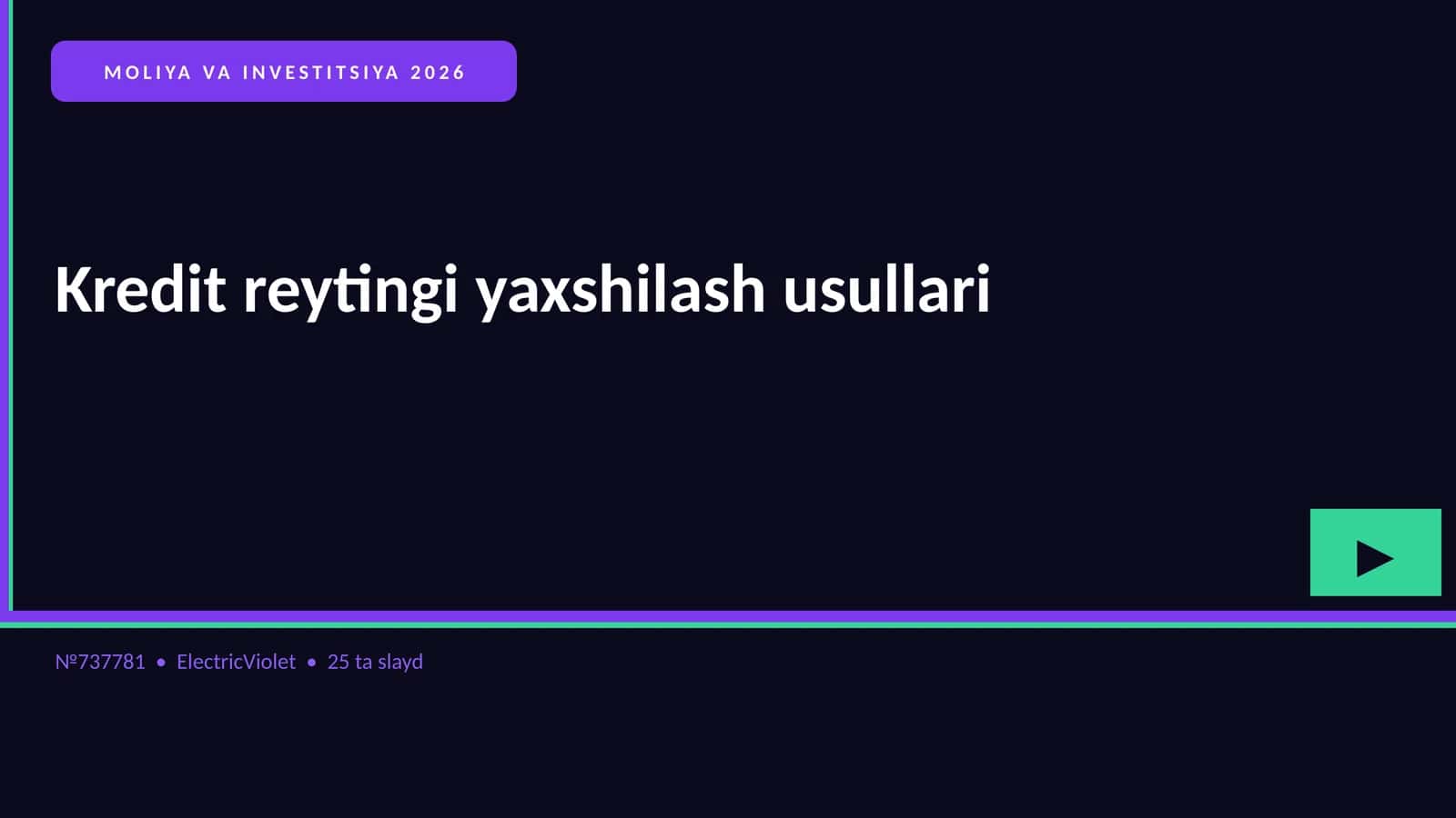 MOLIYA VA INVESTITSIYA 2026 1