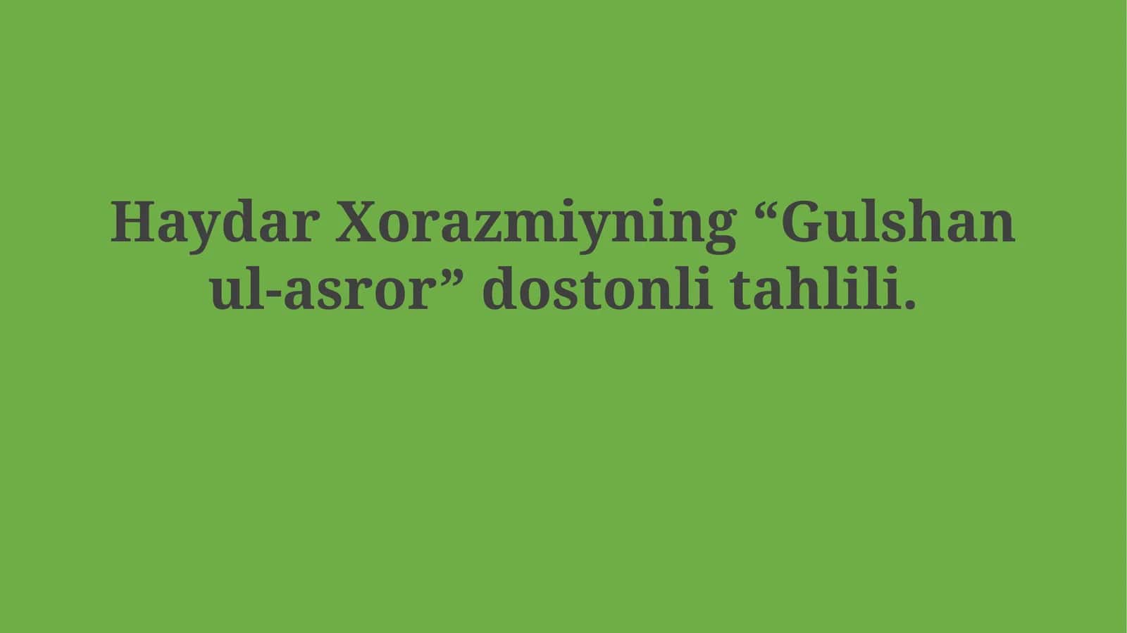 Gulshan ul-asror 1