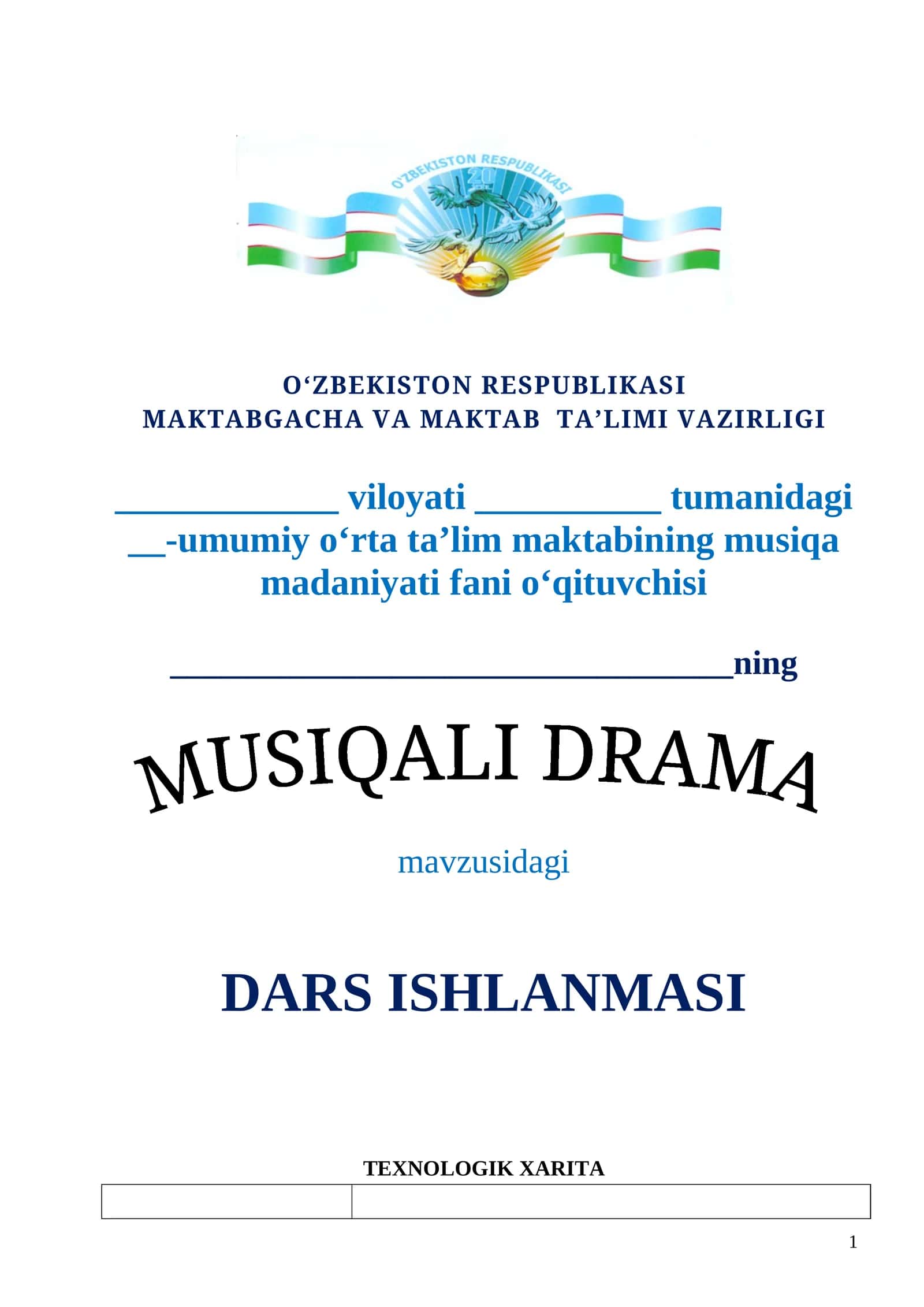 MUSIQALI DRAMA 1
