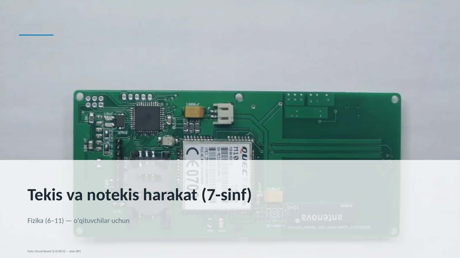 Tekis va notekis harakat (7-sinf) 1