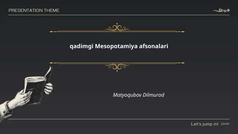 qadimgi Mesopotamiya afsonalari 1