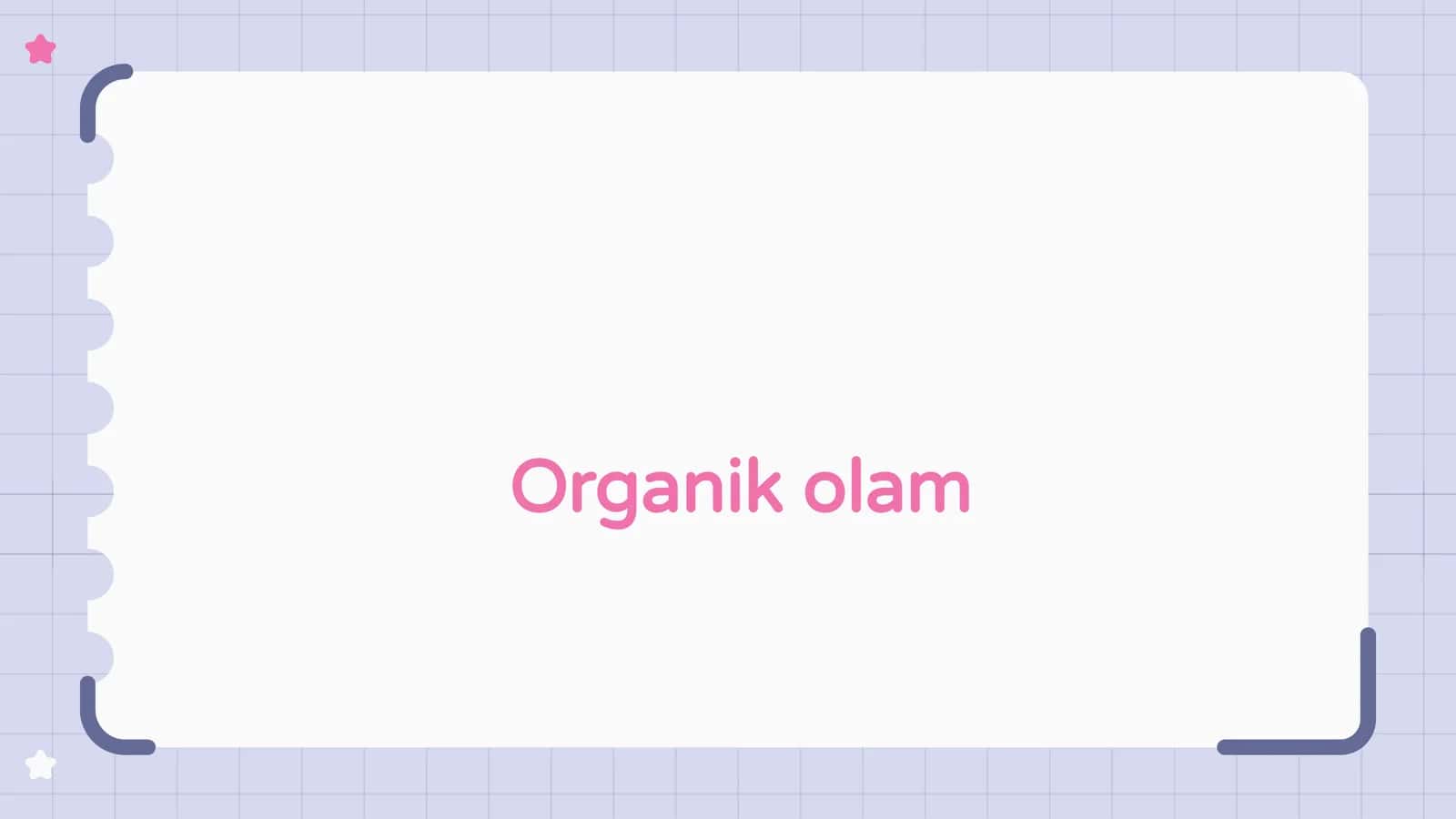 Organik olam 1