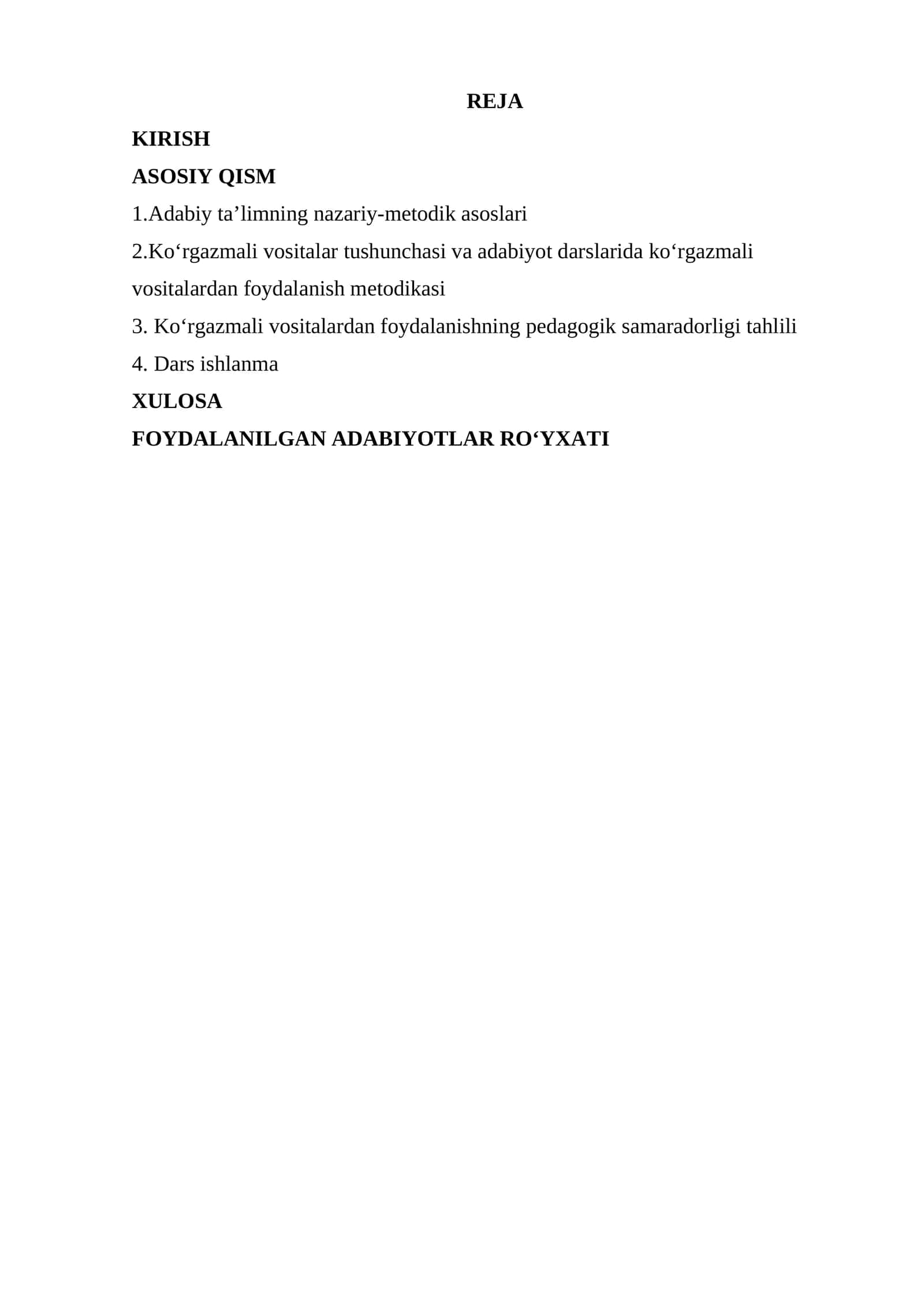 Adabiy ta’limda ko‘rgazmali vositalardan foydalanish 1