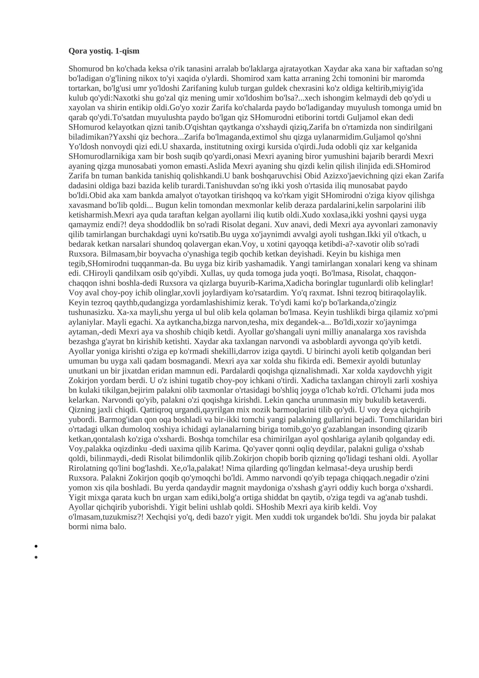 Shomurod va Zarifa (Qism 1) 1