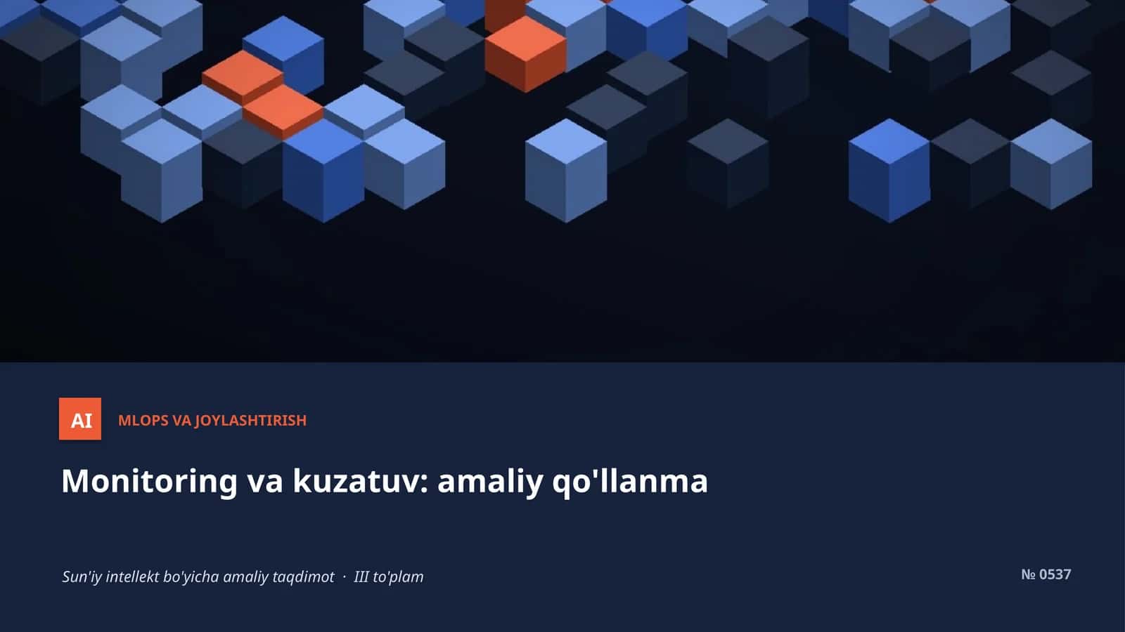 MLOPS VA JOYLASHTIRISH 1