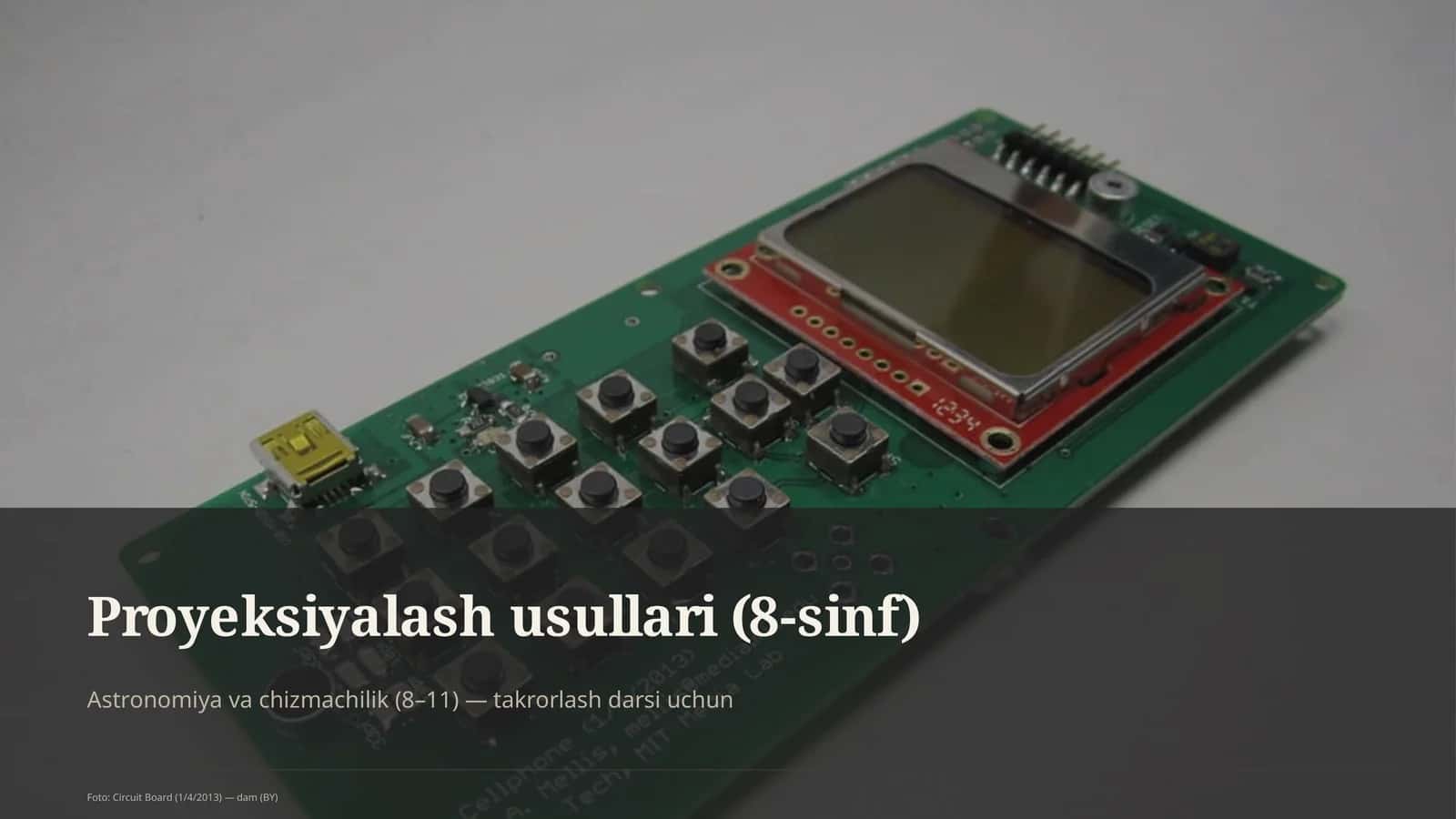 Proyeksiyalash usullari (8-sinf) 1