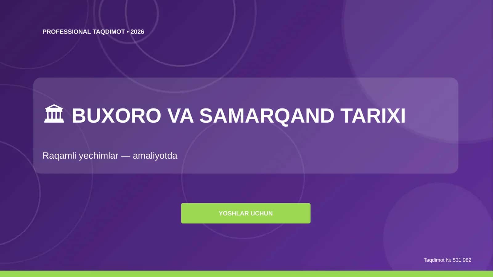 BUXORO VA SAMARQAND TARIXI 1