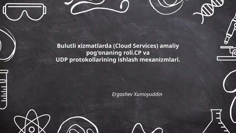 Bulutli xizmatlarda (Cloud Services) amaliy pog'onaning roli 1