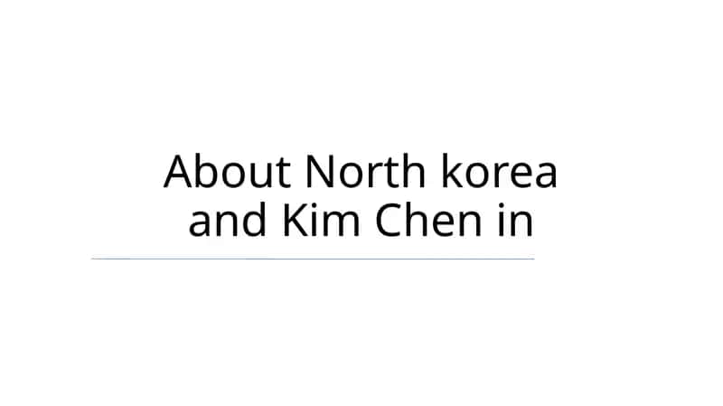 Kim Chen haqida 1