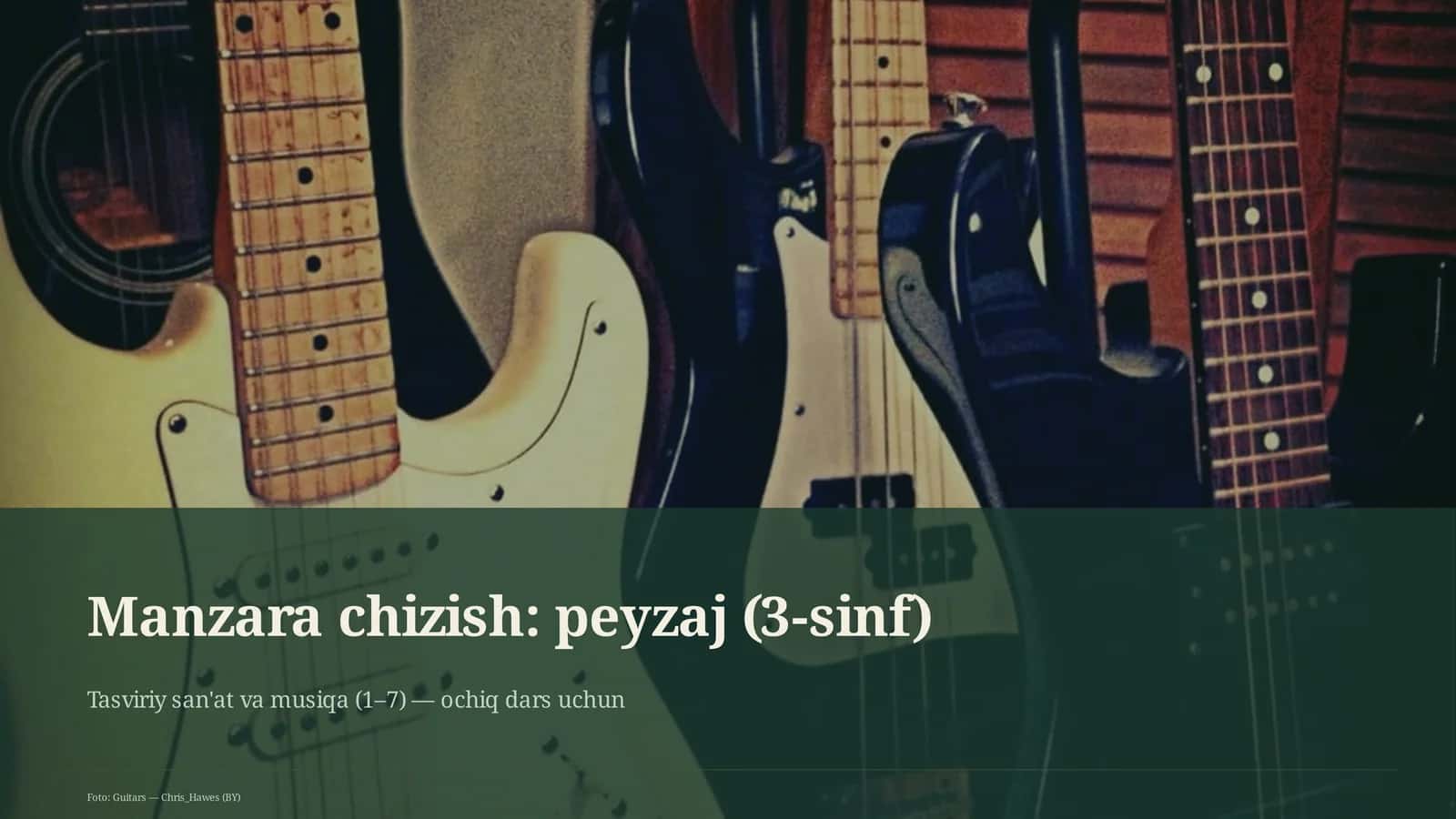 Manzara chizish: peyzaj (3-sinf) 1