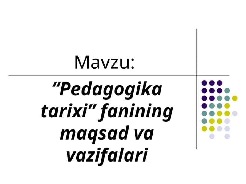 Pedagogika tarixi 1