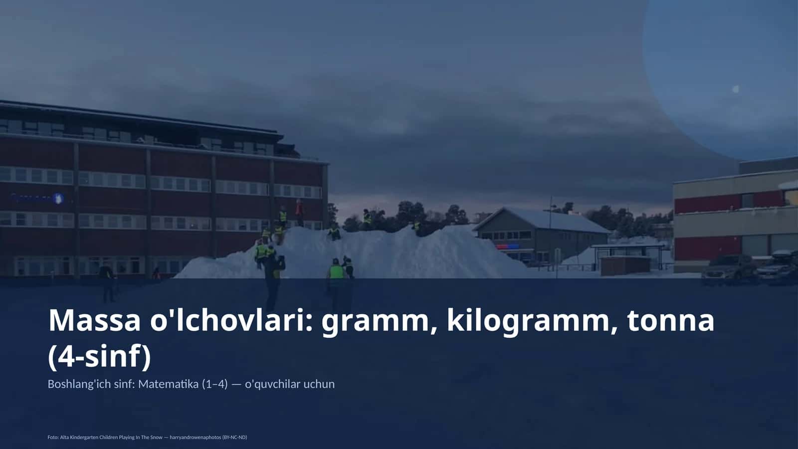 Massa o'lchovlari 1