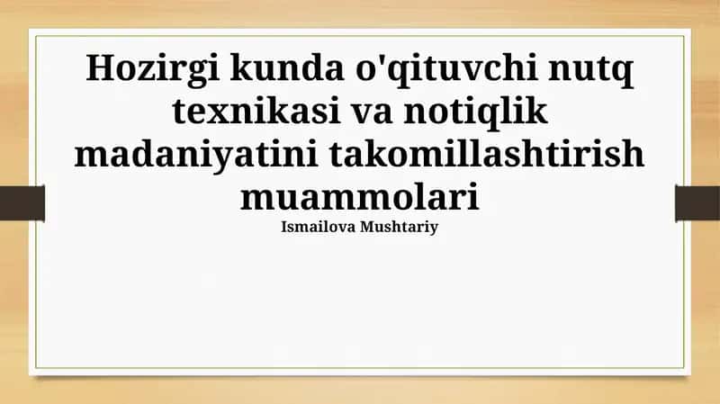 Kelajakdagi istiqbollar va takliflar 1