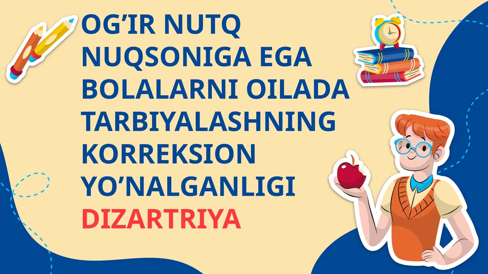 OG’IR NUTQ NUQSONIGA EGA BOLALARNI OILADA TARBIYALASHNING KORREKSION YO’NALGANLIGIDIZARTRIYA 1