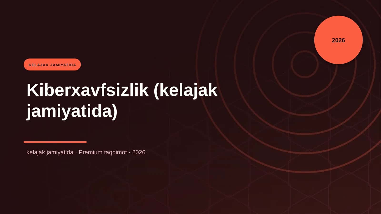 Kiberxavfsizlik (kelajak jamiyatida) 1