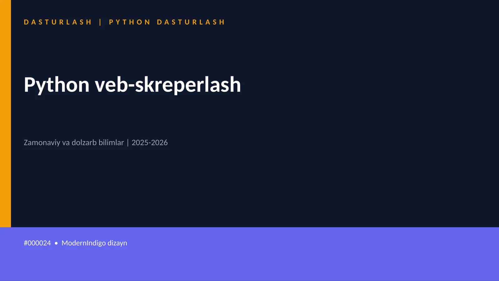 Python veb-skreperlash 1