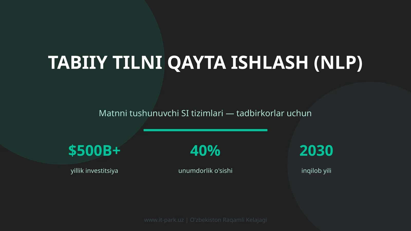 Tabiiy tilni qayta ishlash (NLP) 1