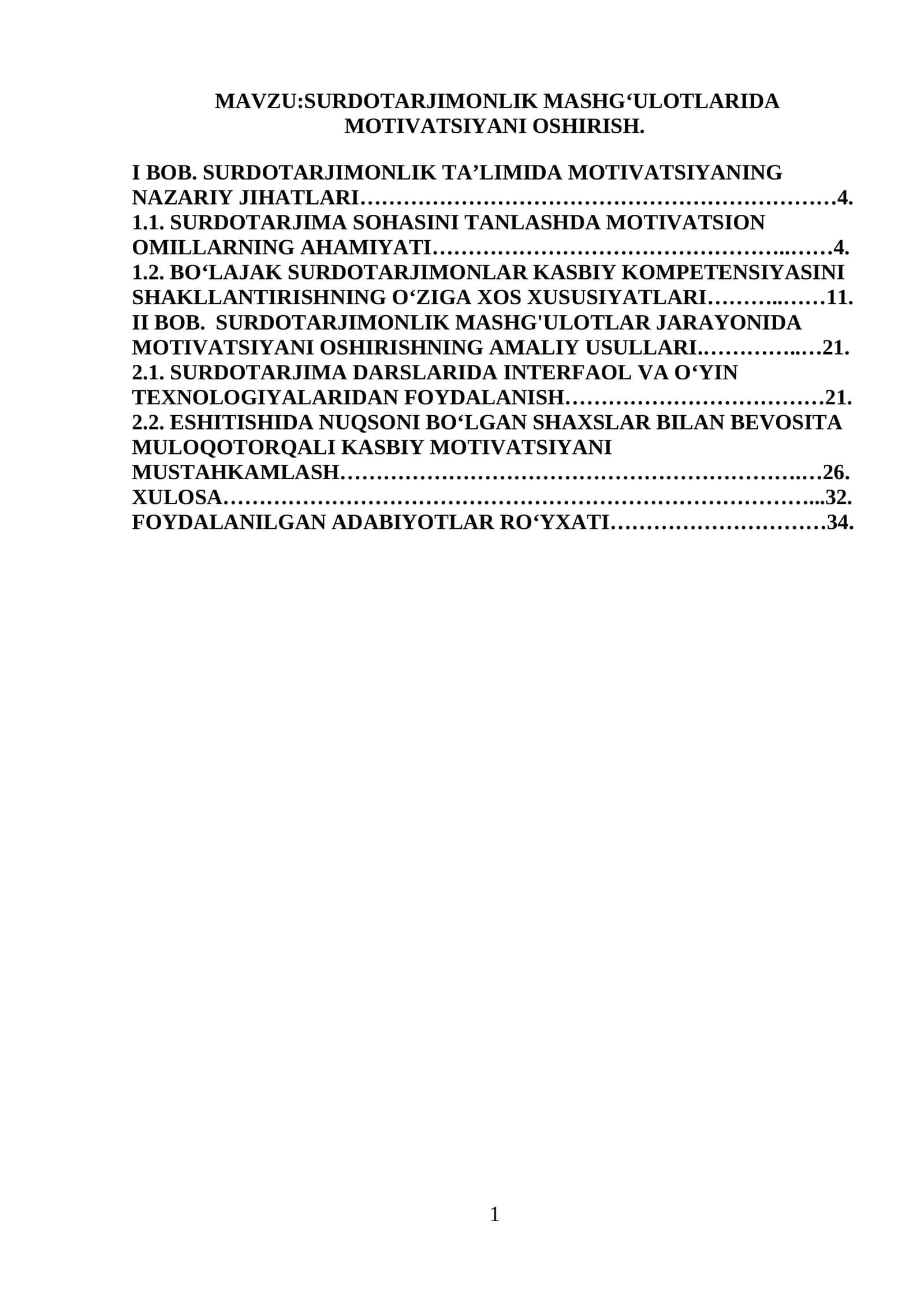 SURDOTARJIMONLIK MASHG‘ULOTLARIDA MOTIVATSIYANI OSHIRISH 1