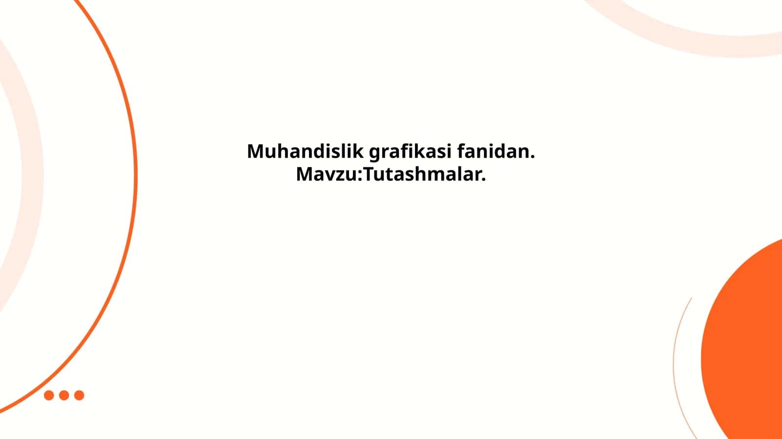 To'g'ri chiziqlar tutashmasi 1