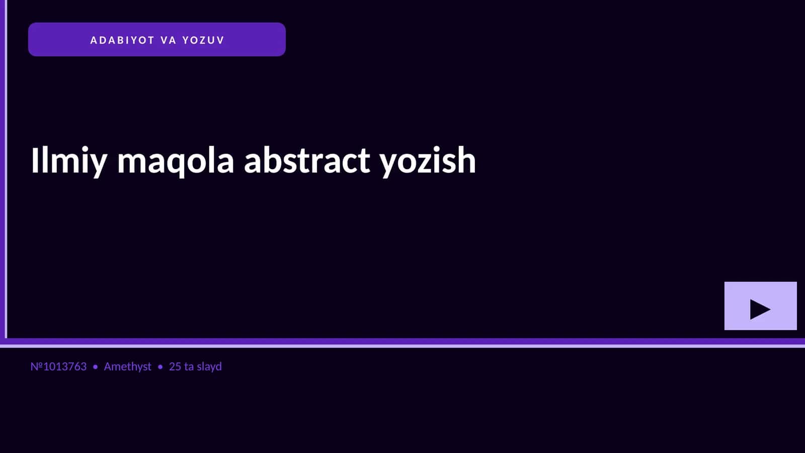 Ilmiy maqola abstract yozish 1