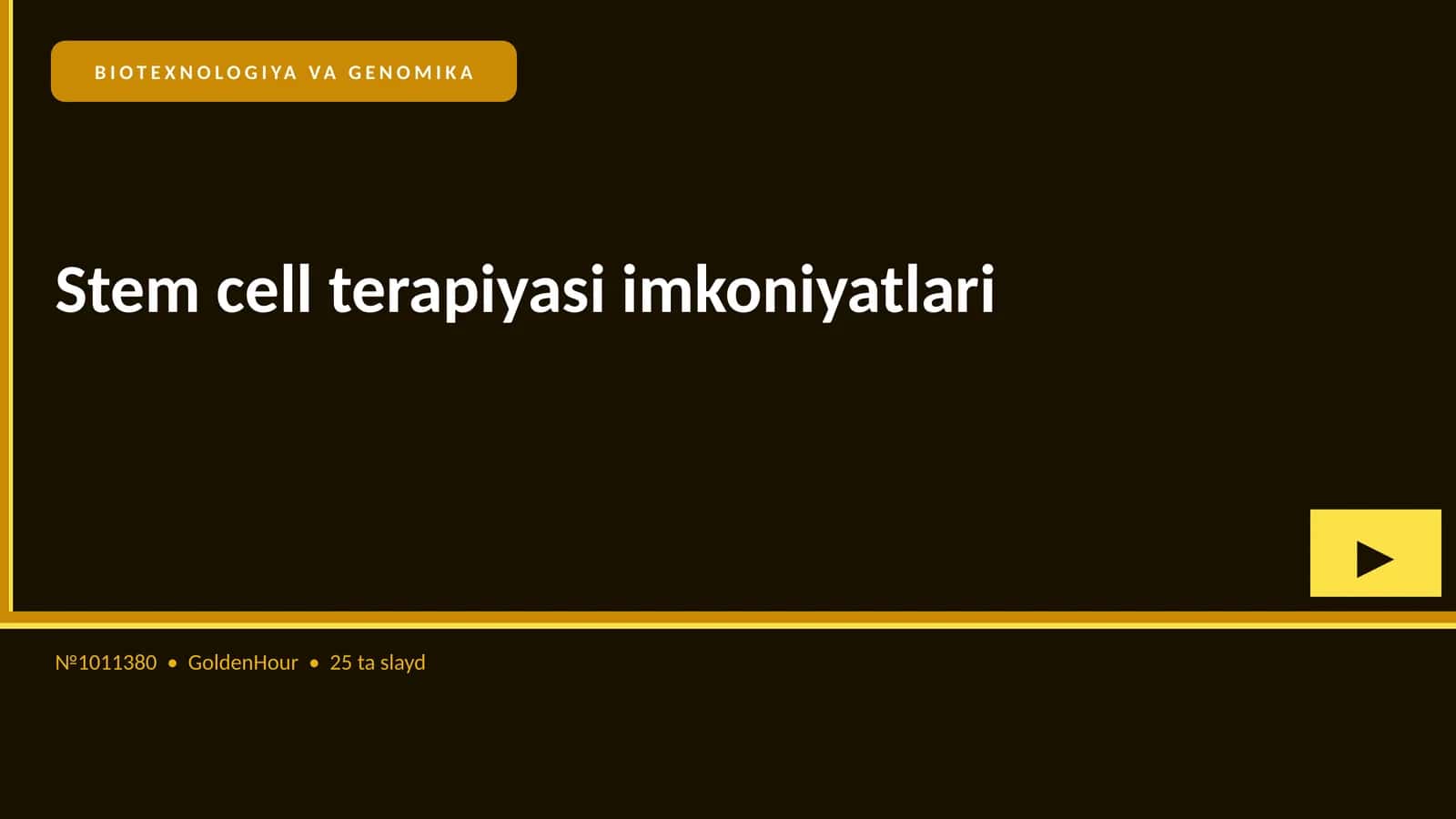 Stem cell terapiyasi imkoniyatlari 1