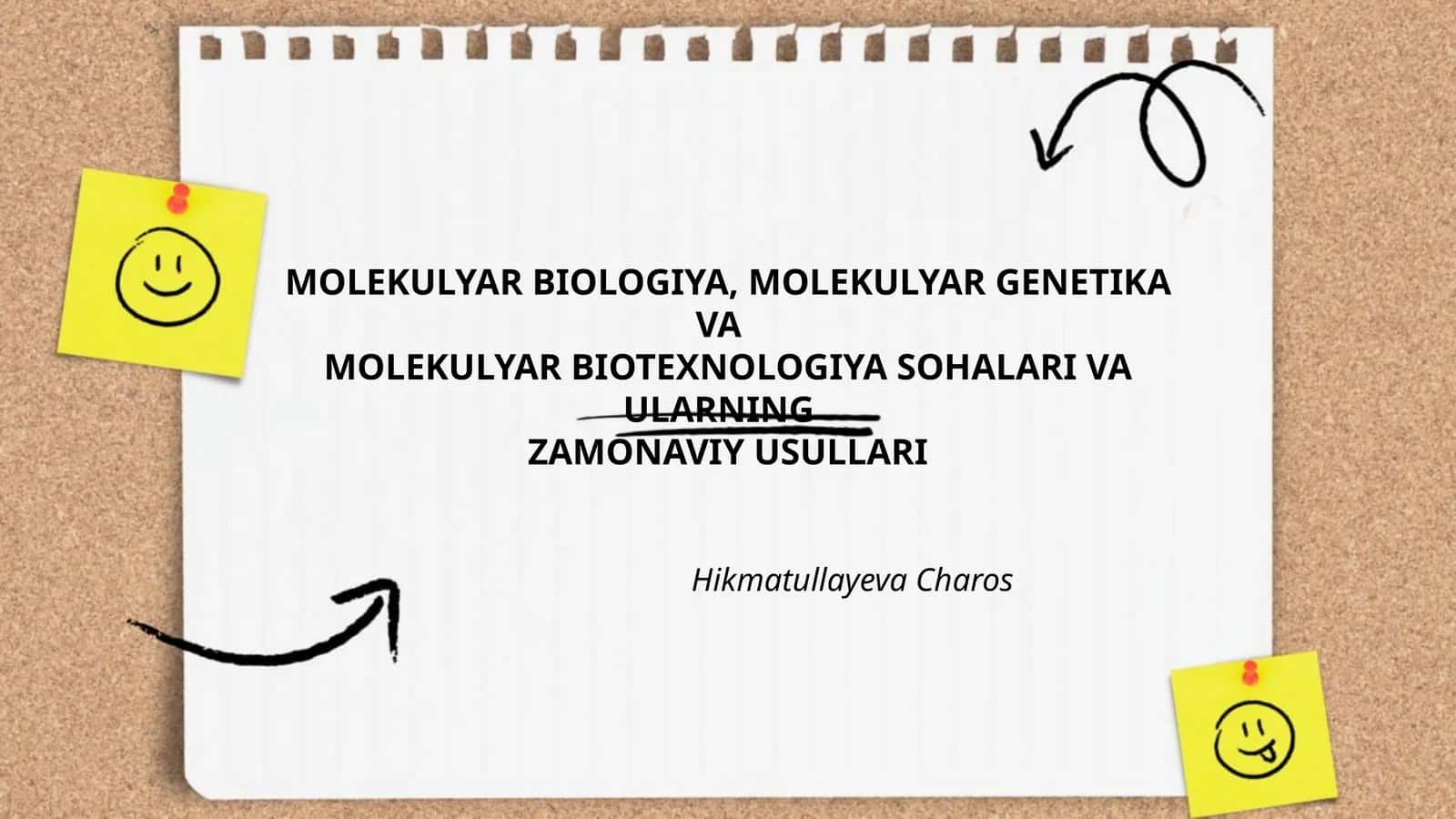 MOLEKULYAR BIOLOGIYA, MOLEKULYAR GENETIKA VA MOLEKULYAR BIOTEXNOLOGIYA SOHALARI VA ULARNING ZAMONAVIY USULLARI 1