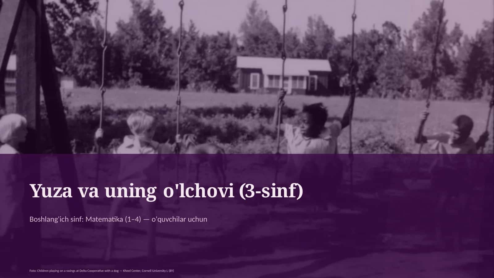 Yuza va uning o'lchovi (3-sinf) 1