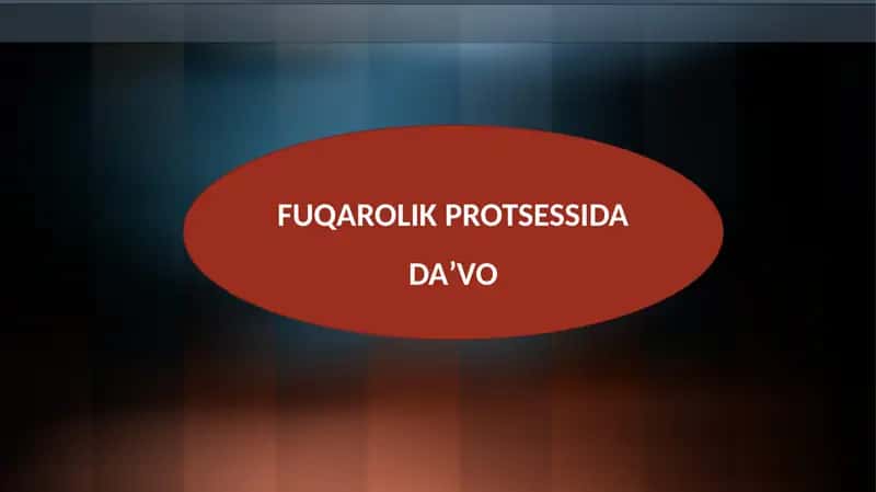 FUQAROLIK PROTSESSIDADAʼVO 1