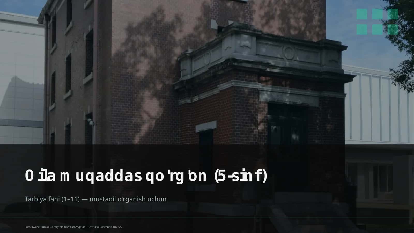 Oila muqaddas qo'rg'on (5-sinf) 1
