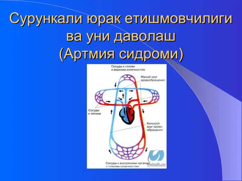 Сурункали юрак етишмовчилиги ва уни даволаш(Артмия сидроми) 1