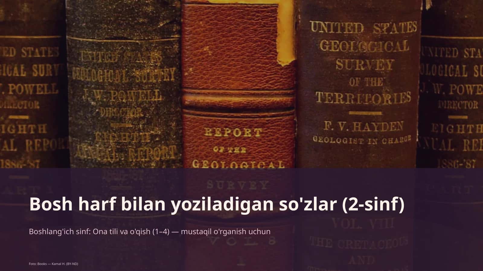 Bosh harf bilan yoziladigan so'zlar (2-sinf) 1