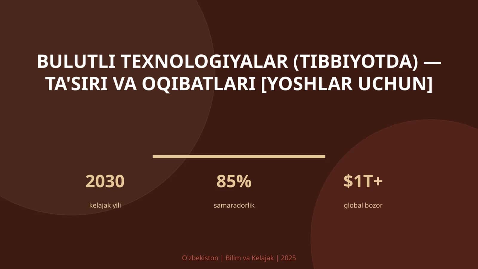 Bulutli texnologiyalar (tibbiyotda) — ta'siri va oqibatlari [yoshlar uchun] 1