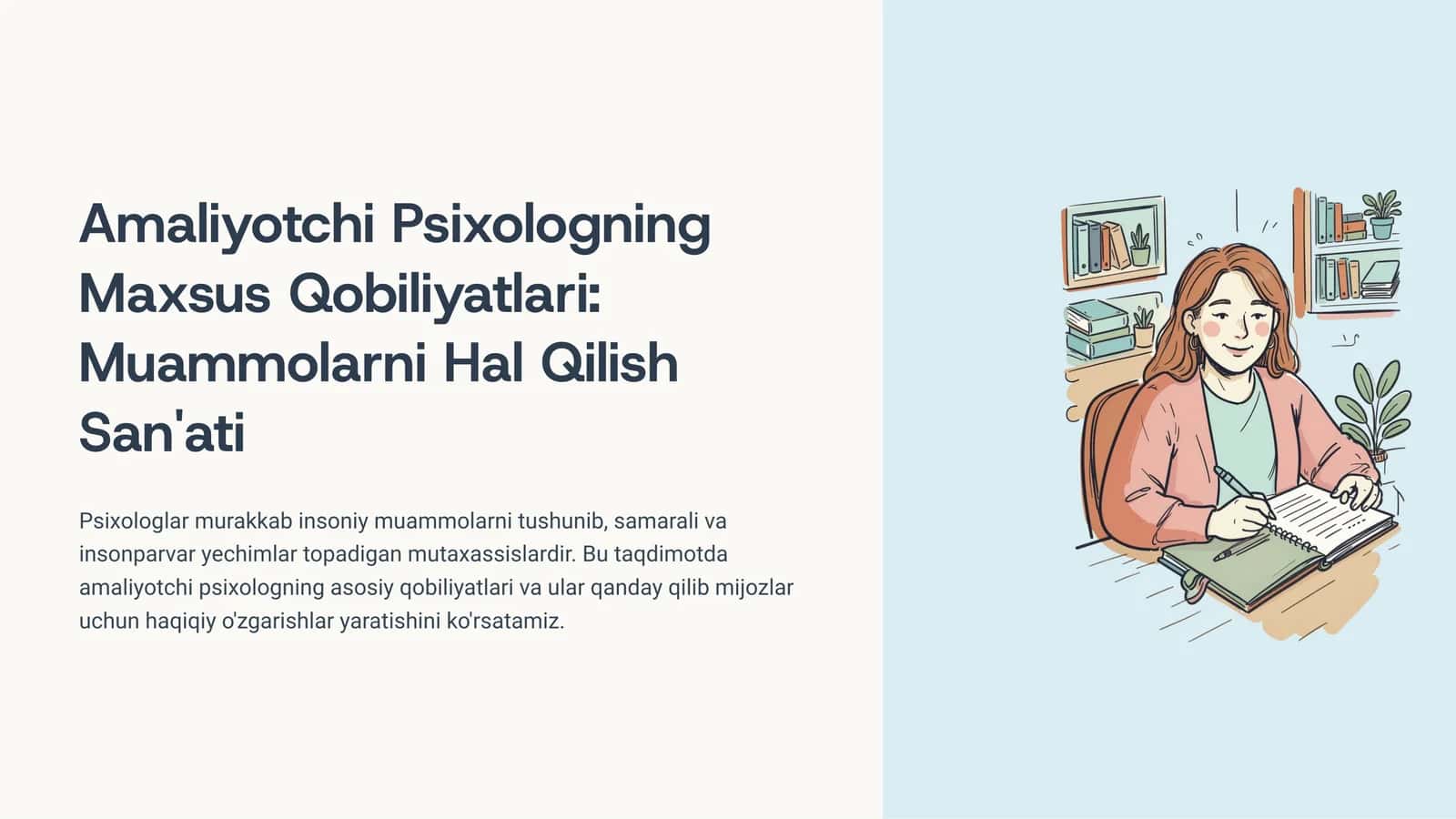 Amaliyotchi Psixologning Maxsus Qobiliyatlari Muammolarni Hal Qilish San'ati 1