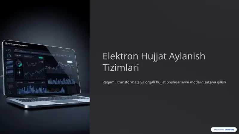 Elektron Hujjat Aylanish Tizimlari 1