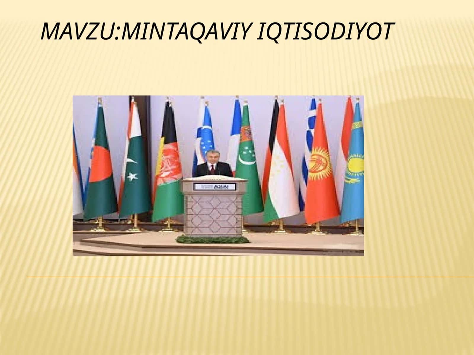 Mintaqaviy iqtisodiyot 1