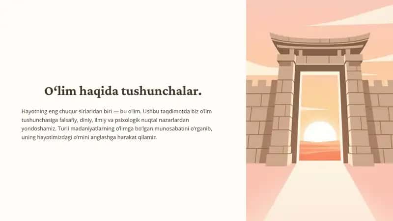 O‘lim haqida tushunchalar 1