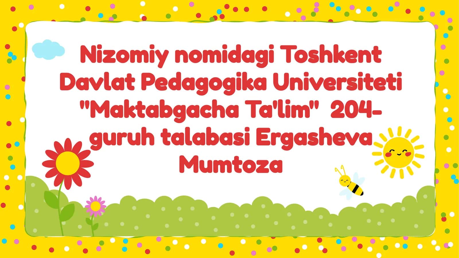 Maktabgacha Ta'lim 1