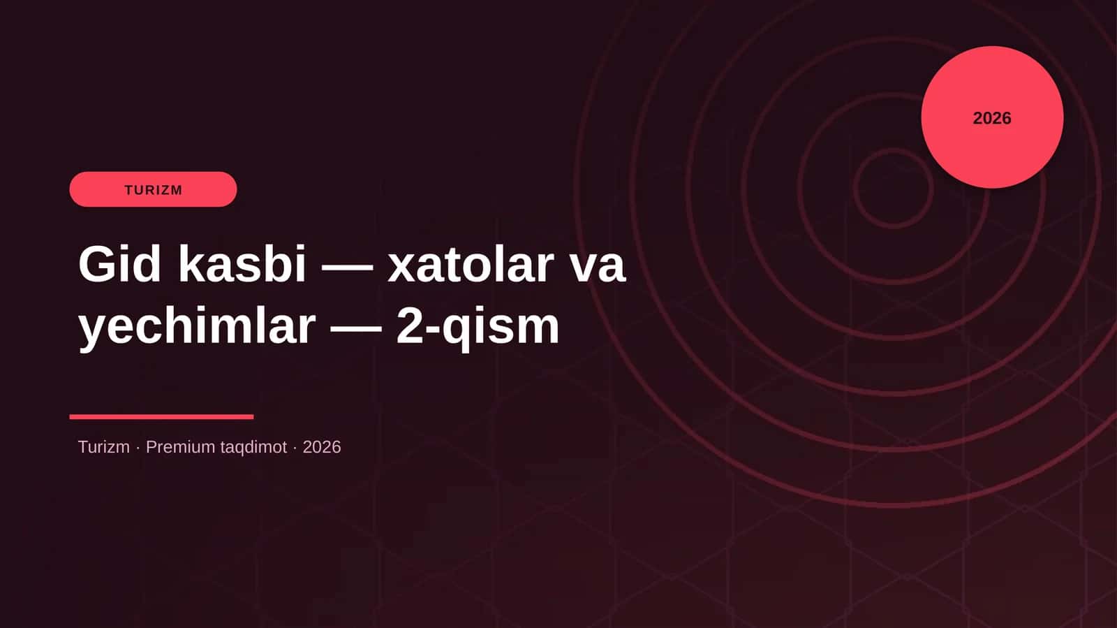 Gid kasbi — xatolar va yechimlar — 2-qism 1
