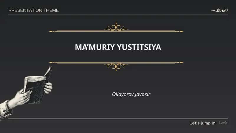 MA’MURIY YUSTITSIYA 1